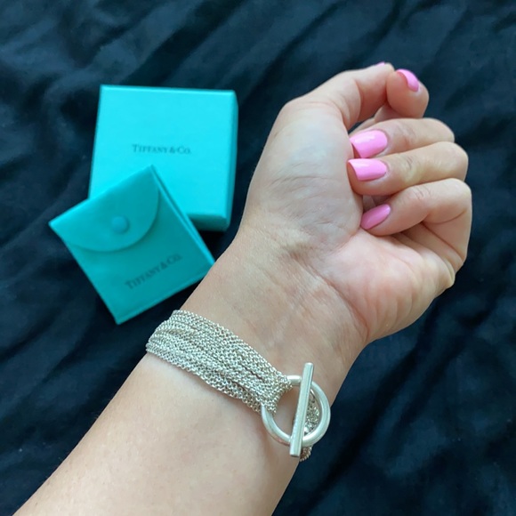 Tiffany & Co. mesh toggle heart bracelet - Picture 3 of 8